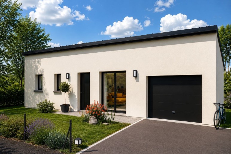 Terrain + Maison neuve de 85&nbsp;m² à Saint-Brandan
