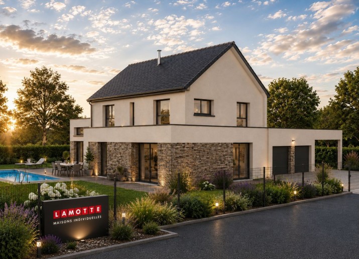 Terrain + Maison neuve de 234&nbsp;m² à Paimpol
