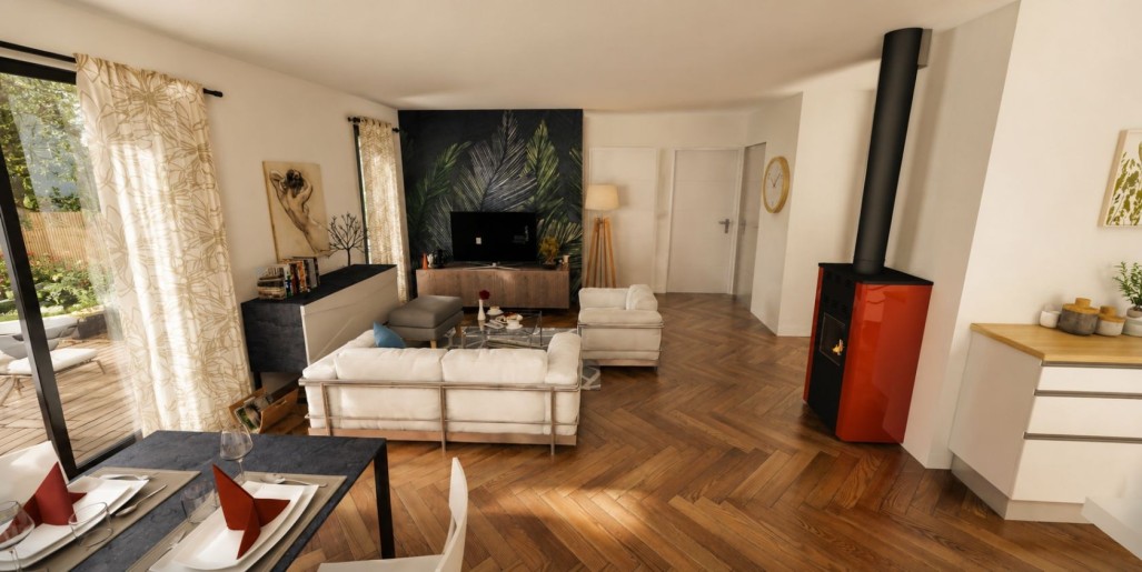 Terrain + Maison neuve de 70&nbsp;m² à Le Hinglé