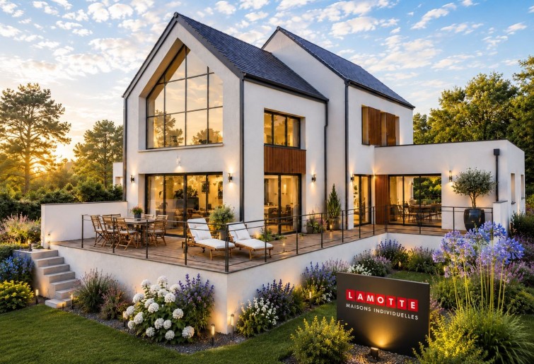 Terrain + Maison neuve de 230&nbsp;m² à Plérin