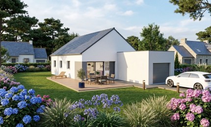 Terrain + Maison neuve de 82&nbsp;m² à Saint-Brieuc