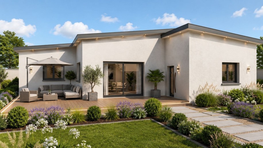 Terrain + Maison neuve de 90&nbsp;m² à Aucaleuc