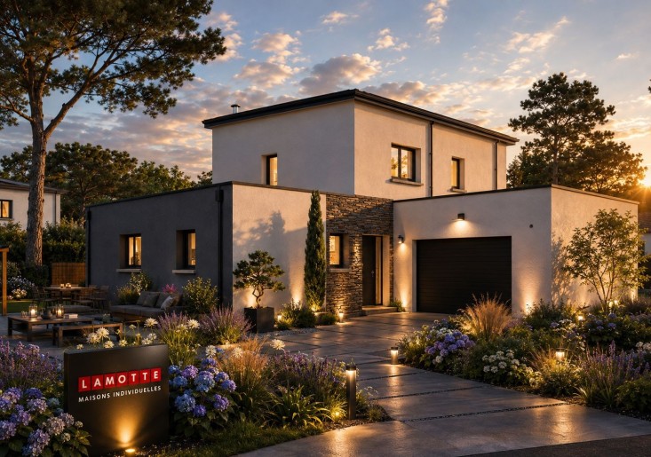 Terrain + Maison neuve de 177&nbsp;m² à Lannion
