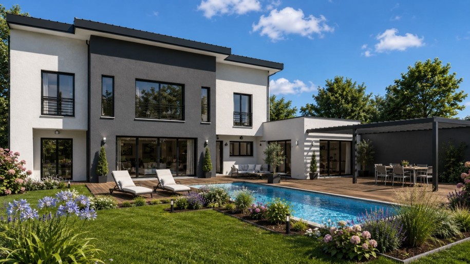 Terrain + Maison neuve de 280&nbsp;m² à Trégastel