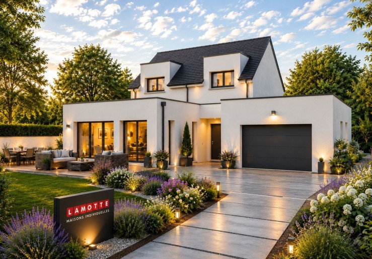 Terrain + Maison neuve de 148&nbsp;m² à Ploufragan