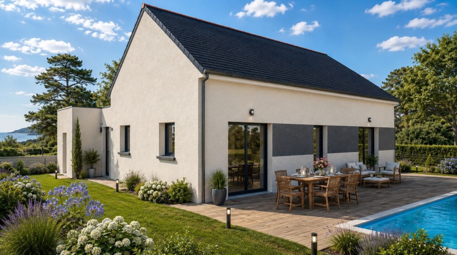 Terrain + Maison neuve de 92&nbsp;m² à Plouagat