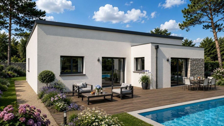 Terrain + Maison neuve de 112&nbsp;m² à Pleubian