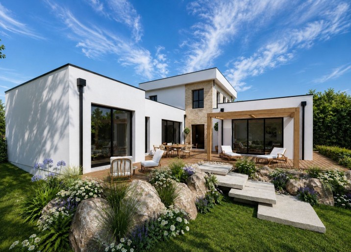 Terrain + Maison neuve de 155&nbsp;m² à Ploufragan