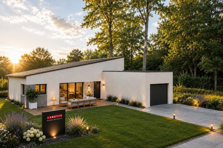 Terrain + Maison neuve de 84&nbsp;m² à Lamballe