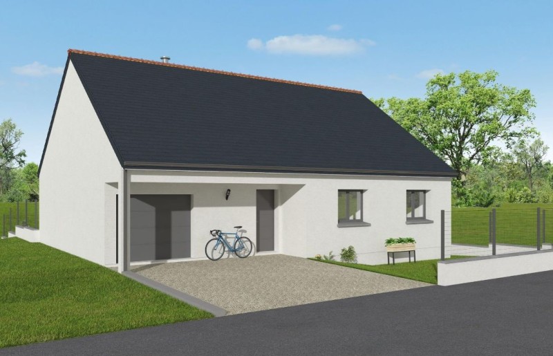 Terrain + Maison neuve de 97&nbsp;m² à Lamballe
