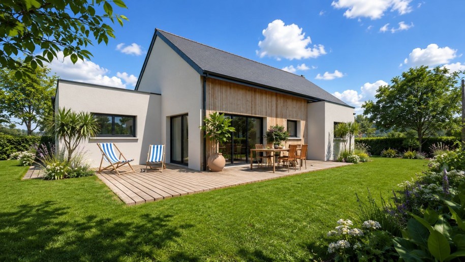 Terrain + Maison neuve de 129&nbsp;m² à Pléneuf-Val-André