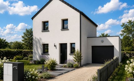 Terrain + Maison neuve de 85&nbsp;m² à Landéhen