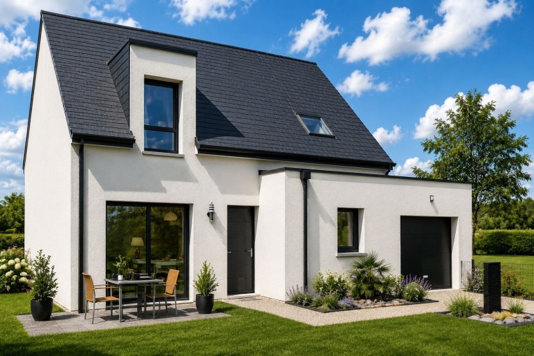 Terrain + Maison neuve de 95&nbsp;m² à Loudéac