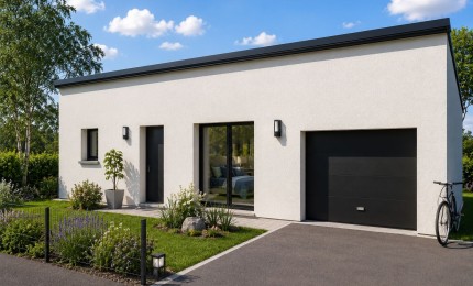 Terrain + Maison neuve de 75&nbsp;m² à Châtelaudren