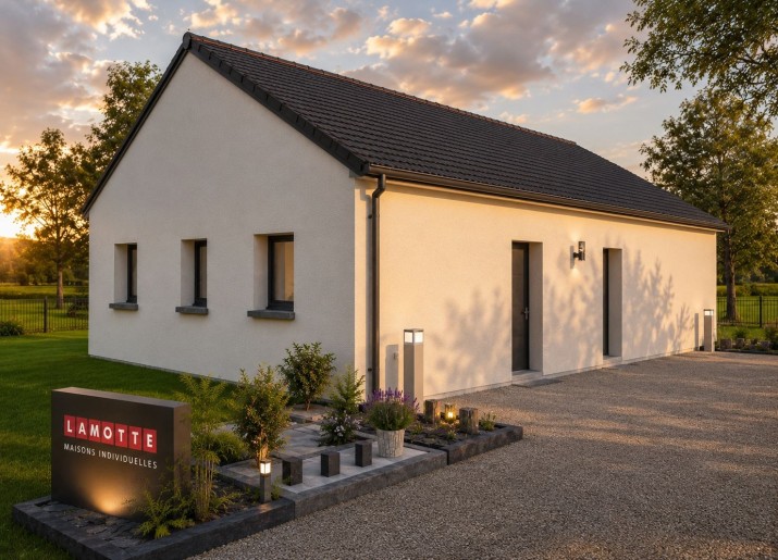 Terrain + Maison neuve de 85&nbsp;m² à Aucaleuc