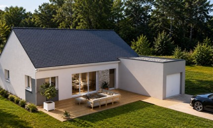 Terrain + Maison neuve de 82&nbsp;m² à Lamballe