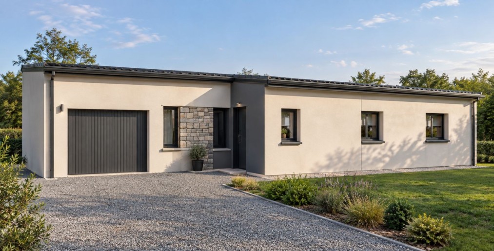 Terrain + Maison neuve de 92&nbsp;m² à Coëtmieux