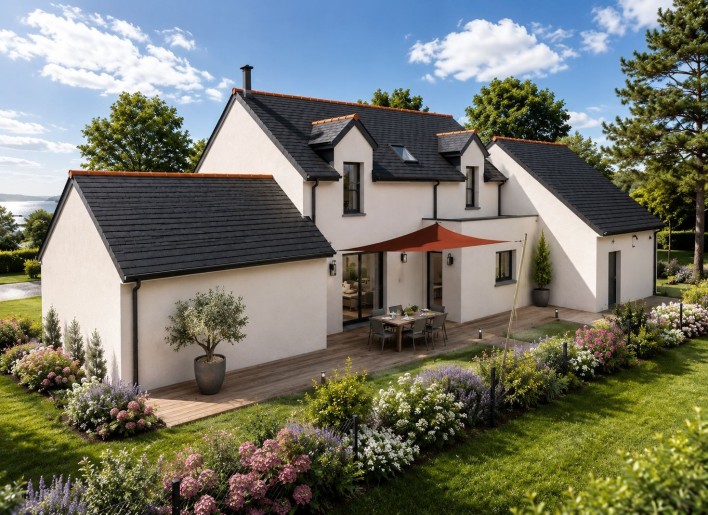 Terrain + Maison neuve de 181&nbsp;m² à Plouézec