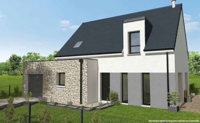 Terrain + Maison neuve de 106&nbsp;m² à Lamballe