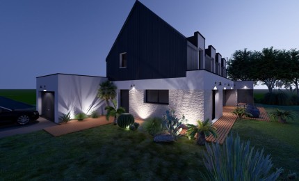 Terrain + Maison neuve de 155 m² à Lantic