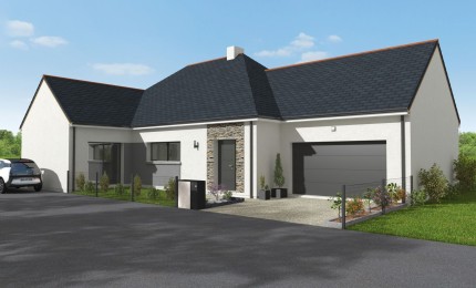 Terrain + Maison neuve de 130 m² à Pontrieux