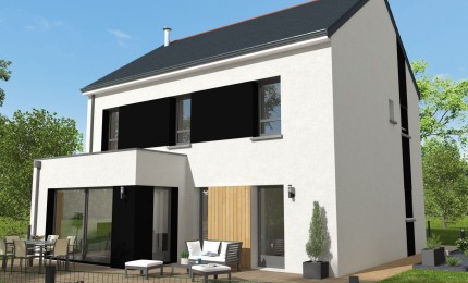 Terrain + Maison neuve de 132 m² à Coëtmieux